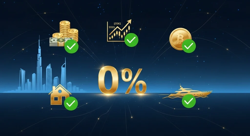 0% belasting op inkomen, dividend en vermogen in Dubai 2025 – belastingadviseur Dubai