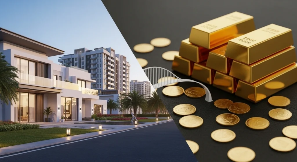 Diversifying investments between real estate and gold in Dubai