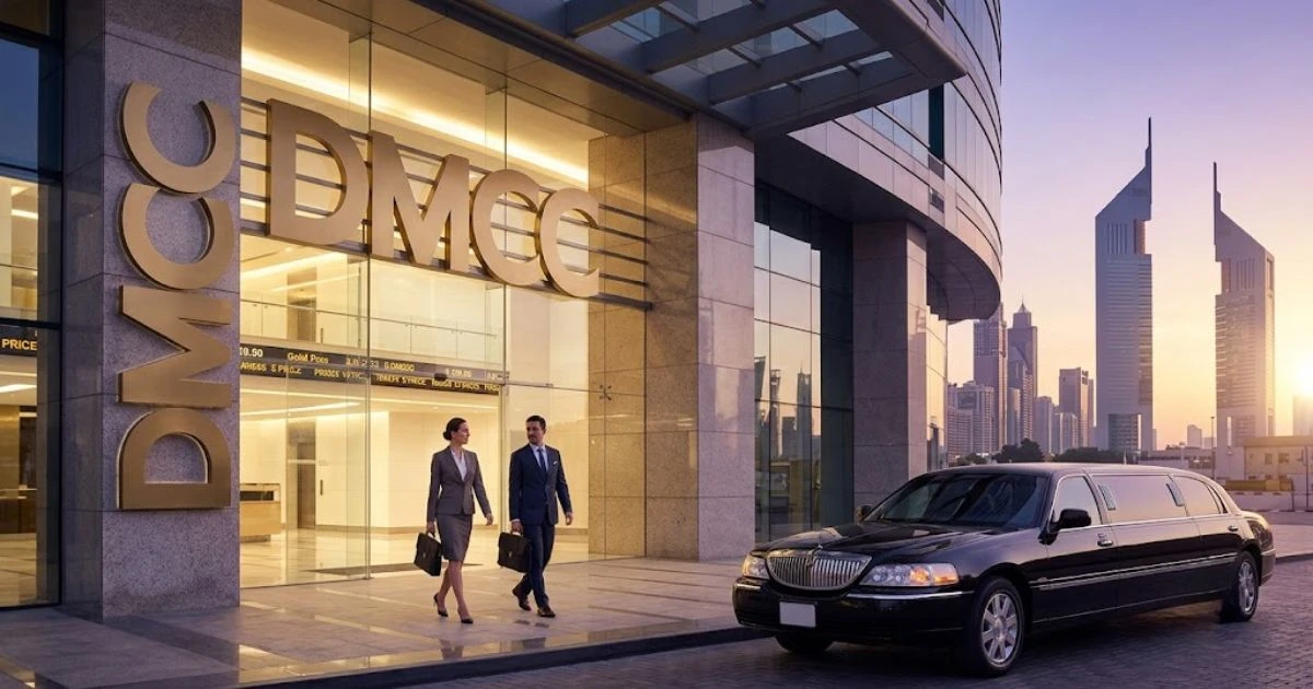 Goud Trade Finance Dubai - Modern commodities exchange building in the Stad van het Goud, supporting international gold trade.